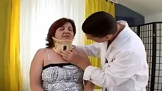 Doctor fuck that horny grandma and treat her
